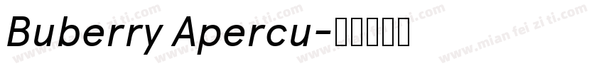 Buberry Apercu字体转换